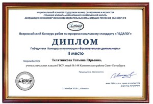 Место 2, Телятникова